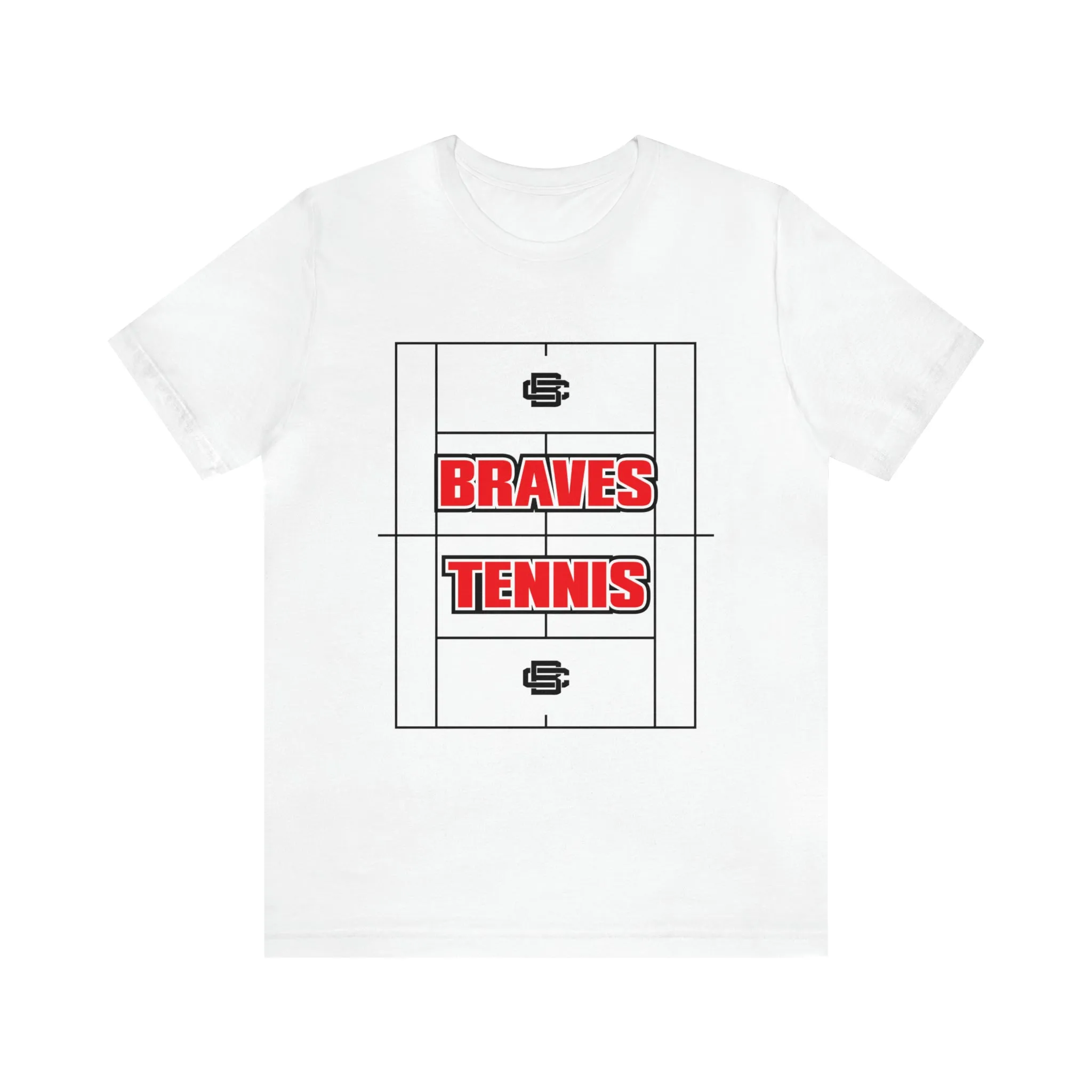 BRAVES Tennis Court Jersey Short Sleeve Tee