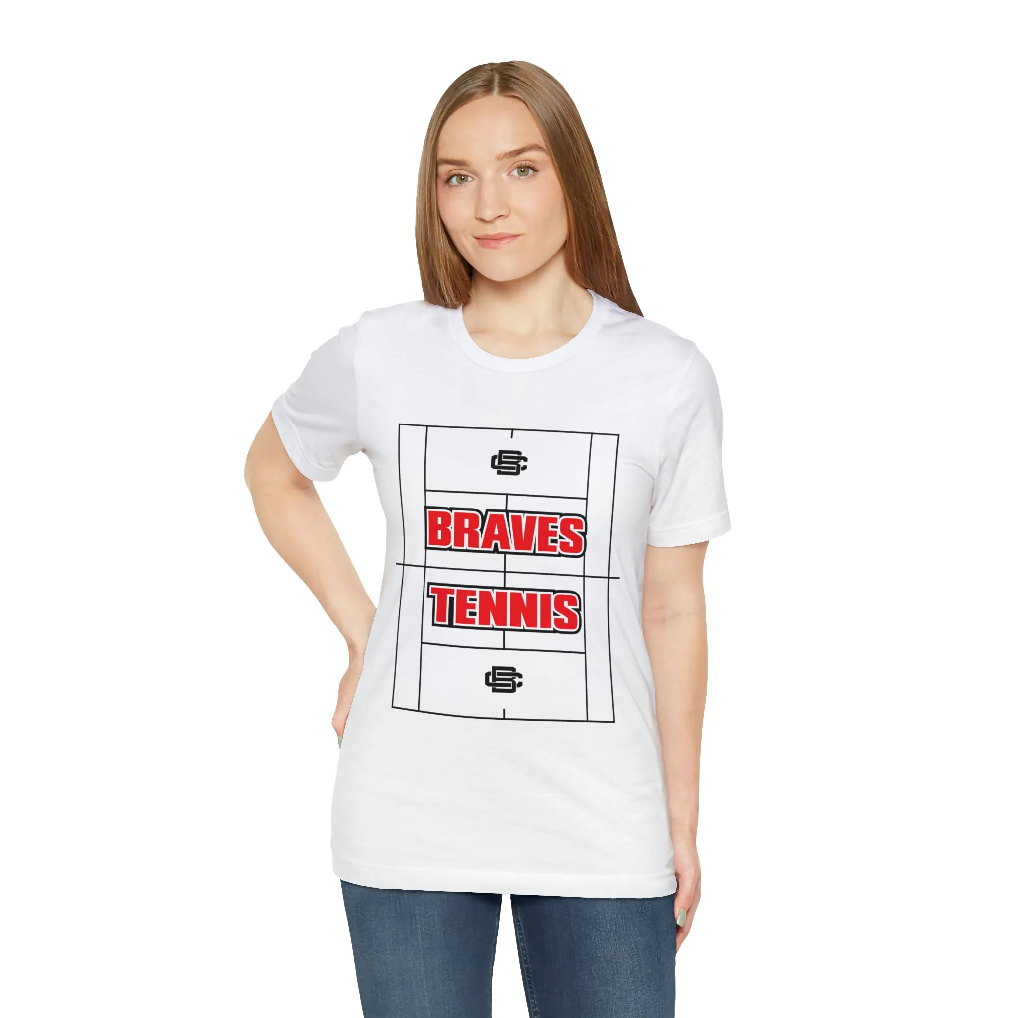 BRAVES Tennis Court Jersey Short Sleeve Tee
