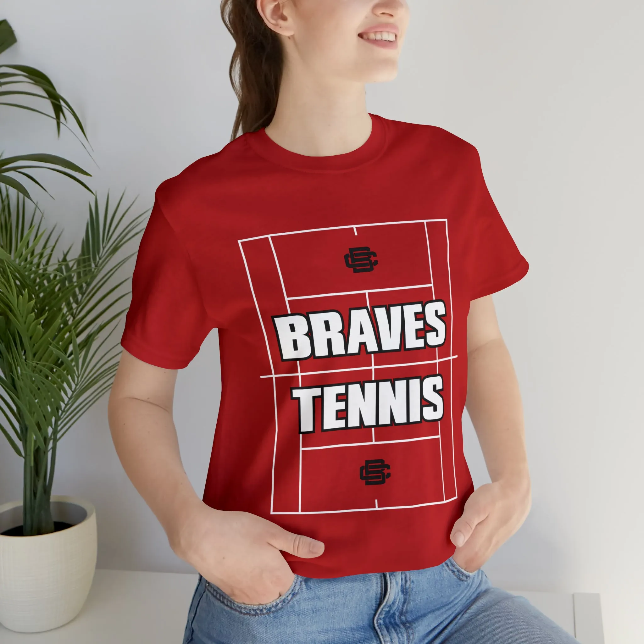 BRAVES Tennis Court Jersey Short Sleeve Tee