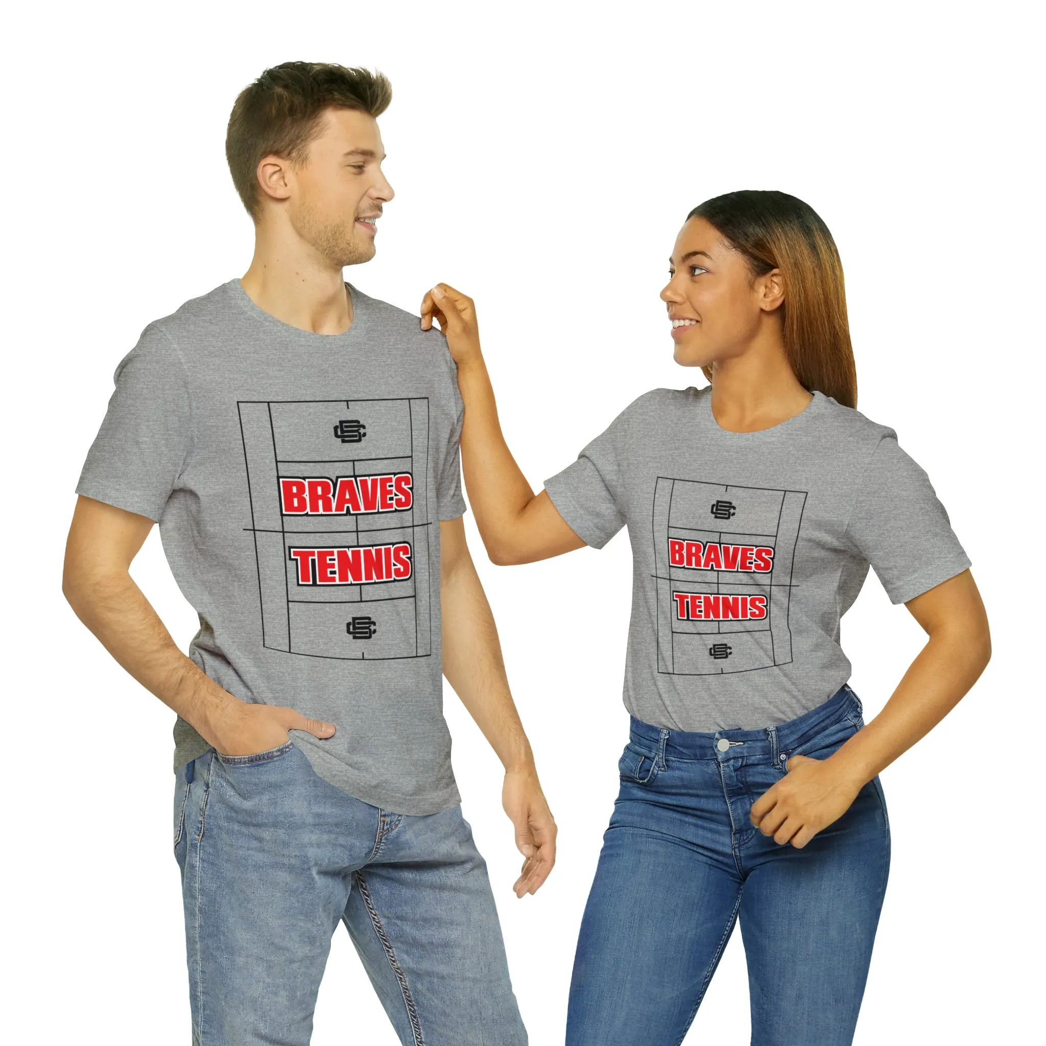 BRAVES Tennis Court Jersey Short Sleeve Tee