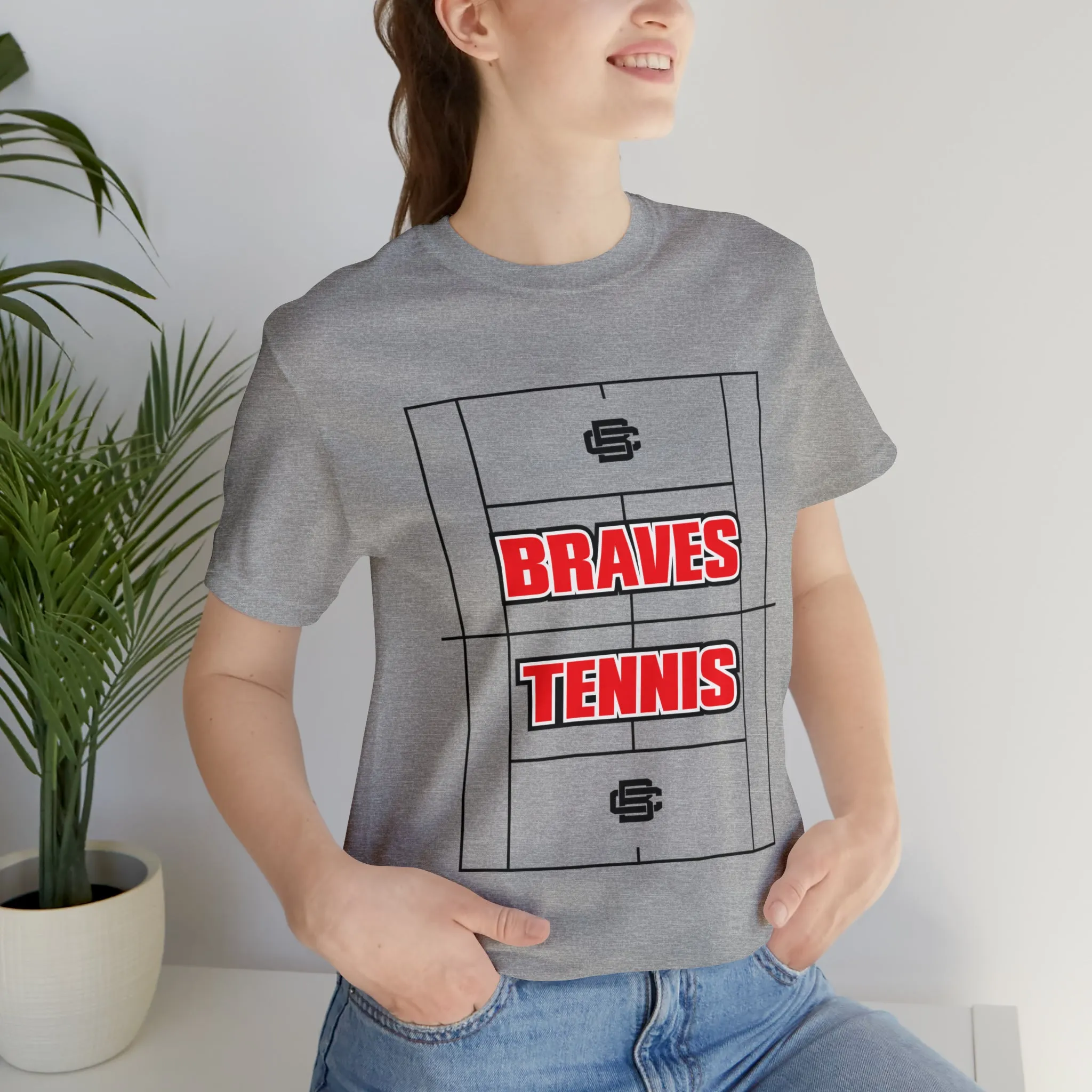 BRAVES Tennis Court Jersey Short Sleeve Tee