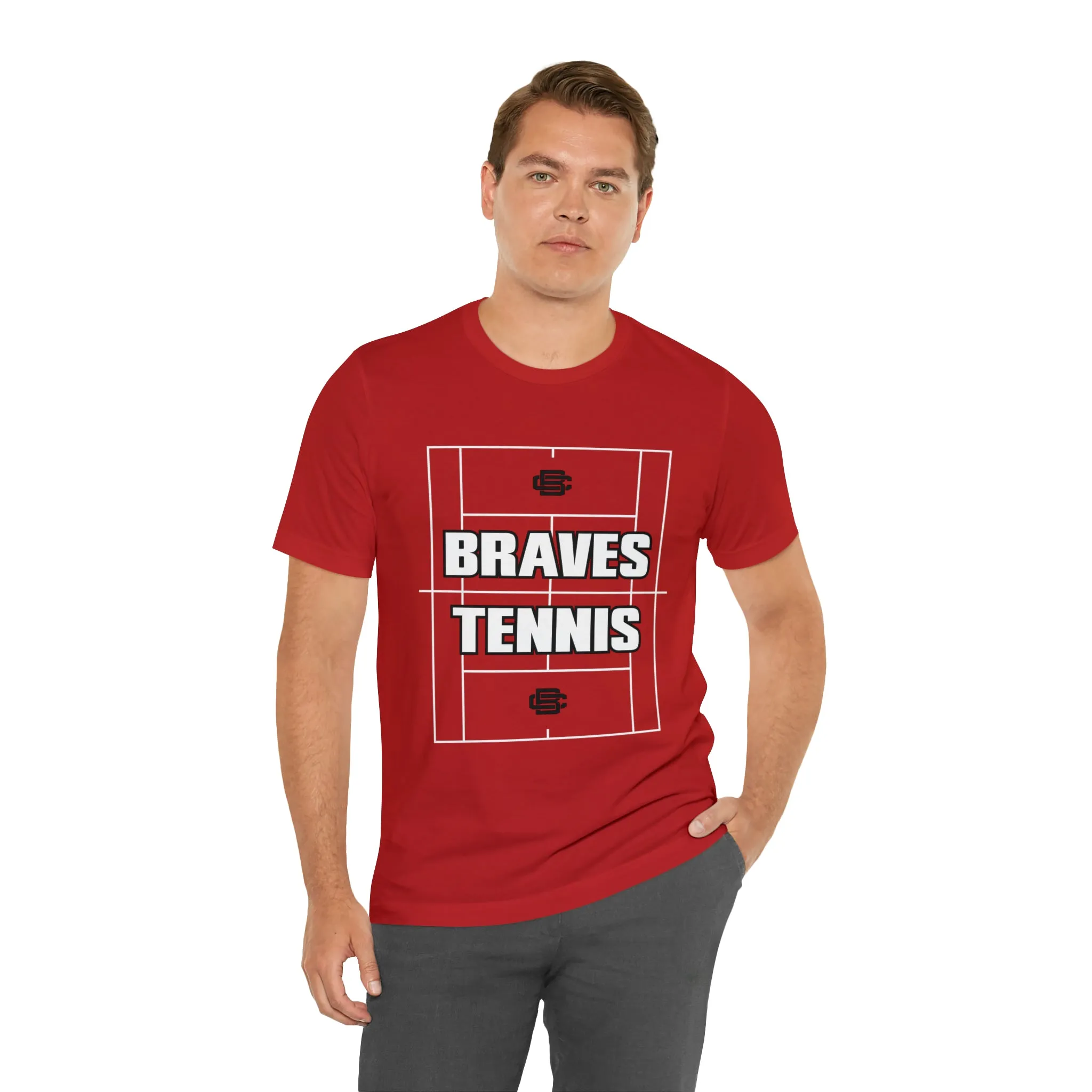 BRAVES Tennis Court Jersey Short Sleeve Tee