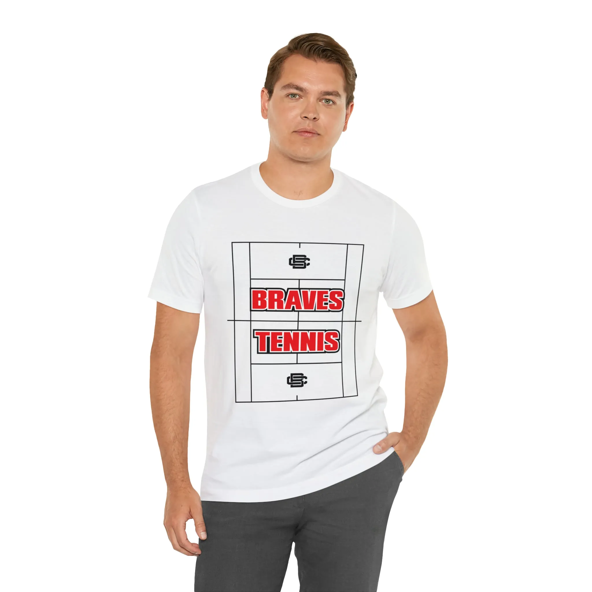 BRAVES Tennis Court Jersey Short Sleeve Tee
