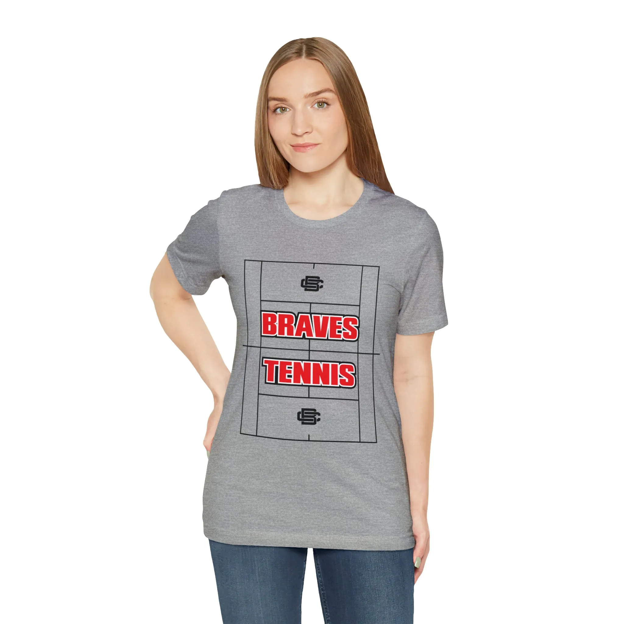 BRAVES Tennis Court Jersey Short Sleeve Tee