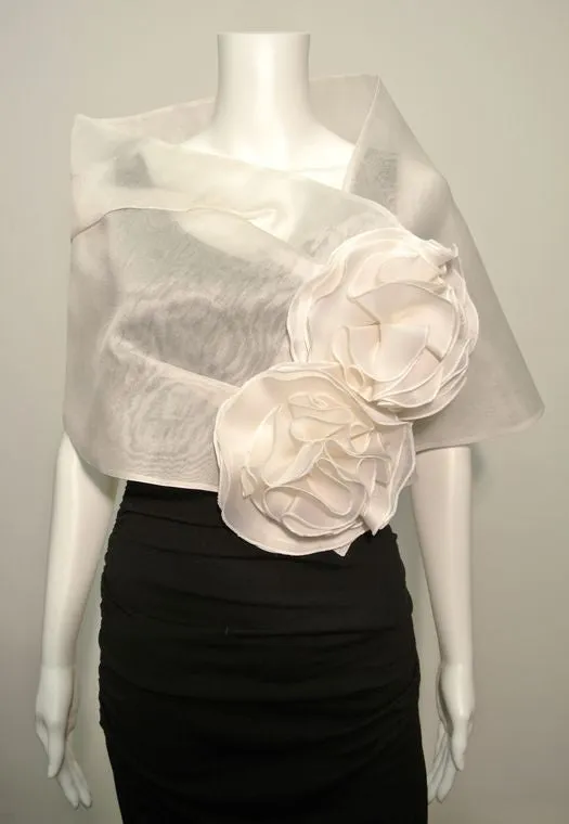 Bridal Wrap with Flowers