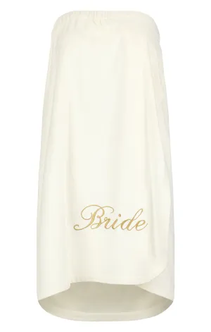 Bride Gold Embroidered Spa Wrap