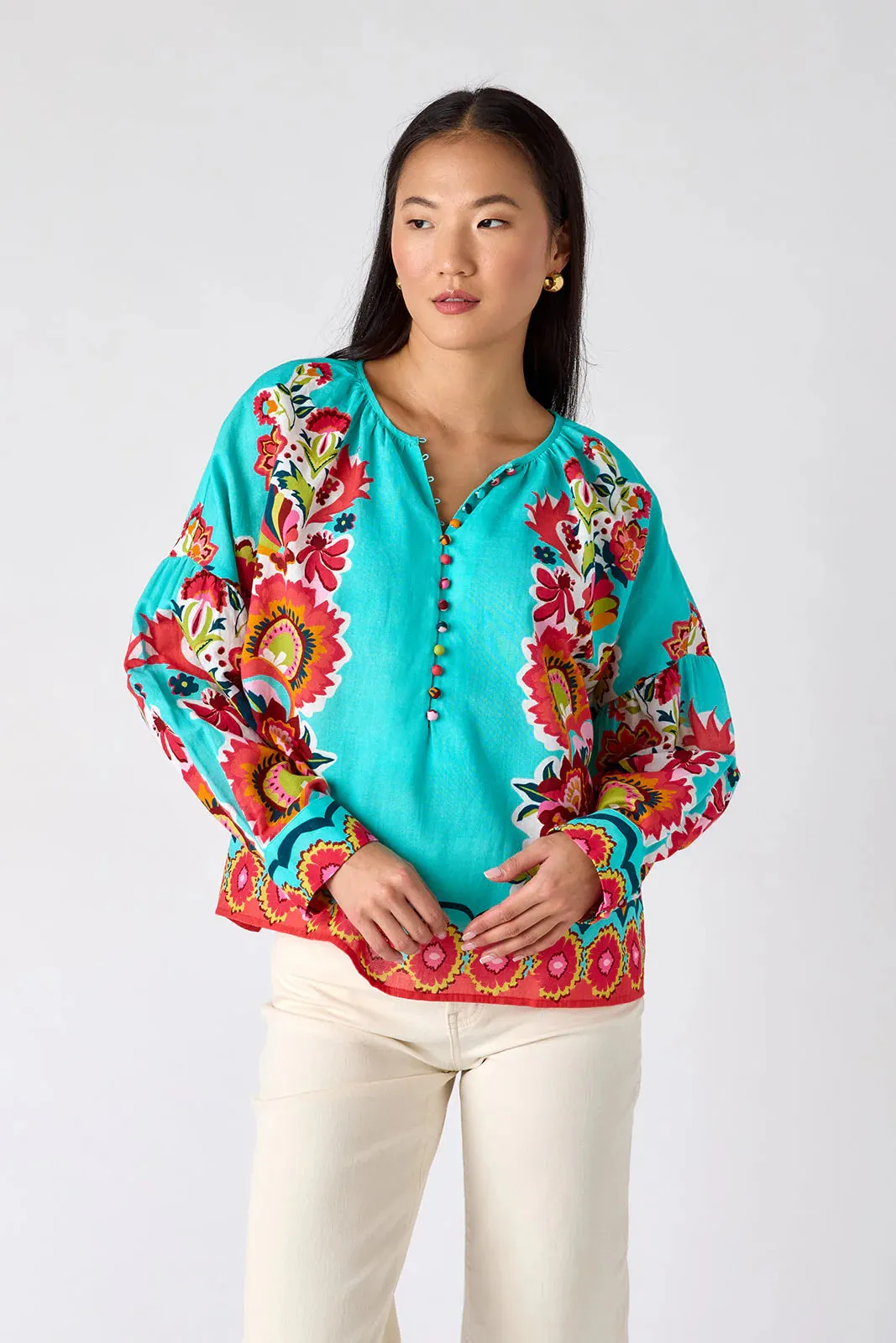 Bryleigh Blouse in Petal Paradise