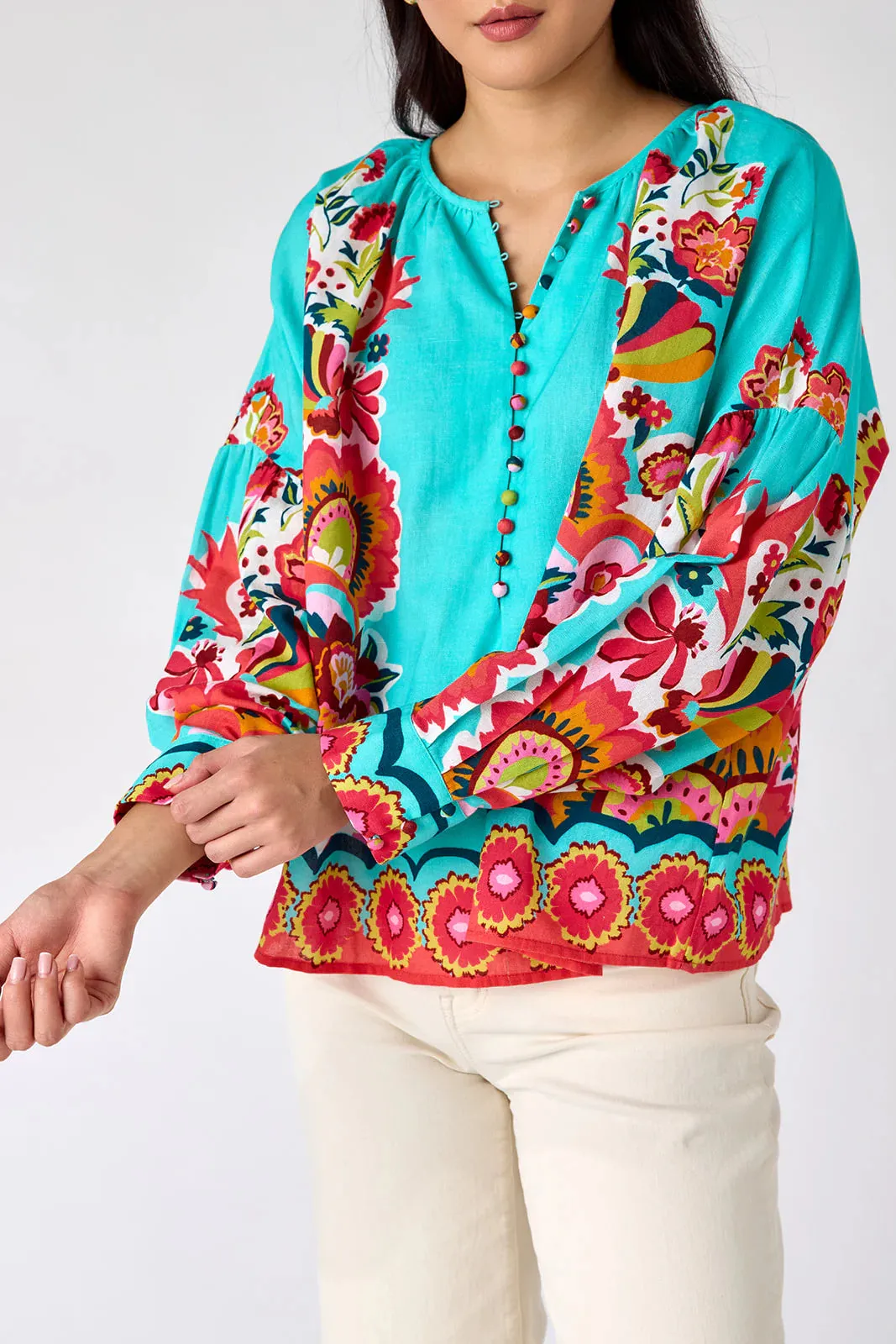 Bryleigh Blouse in Petal Paradise
