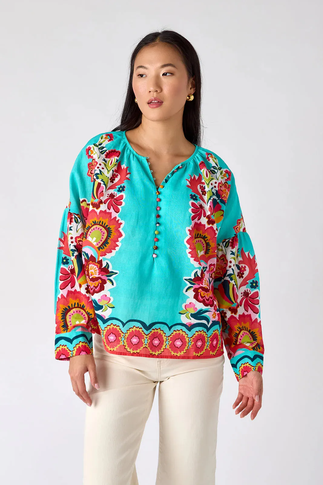 Bryleigh Blouse in Petal Paradise