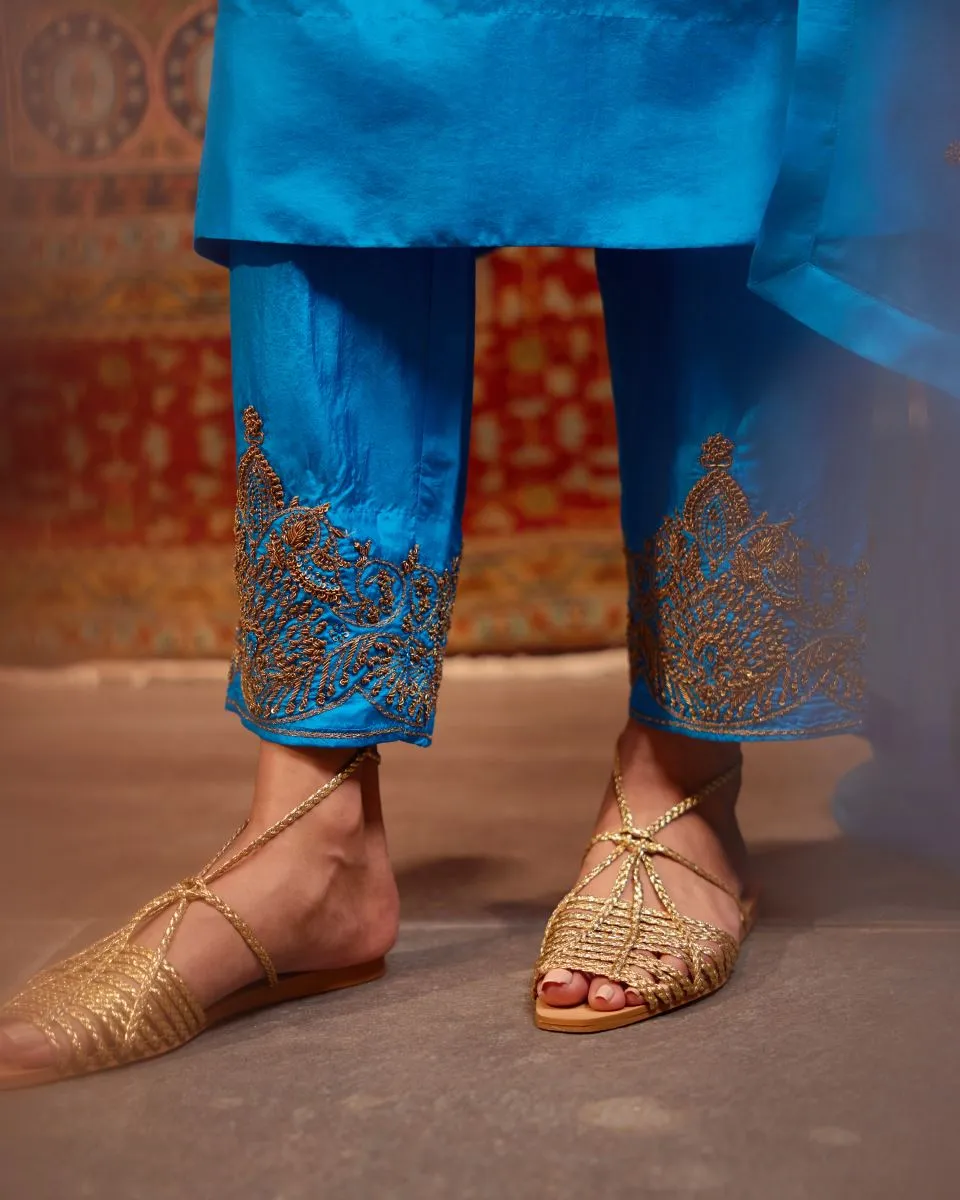 Bulbul firozi tunic with trousers-2