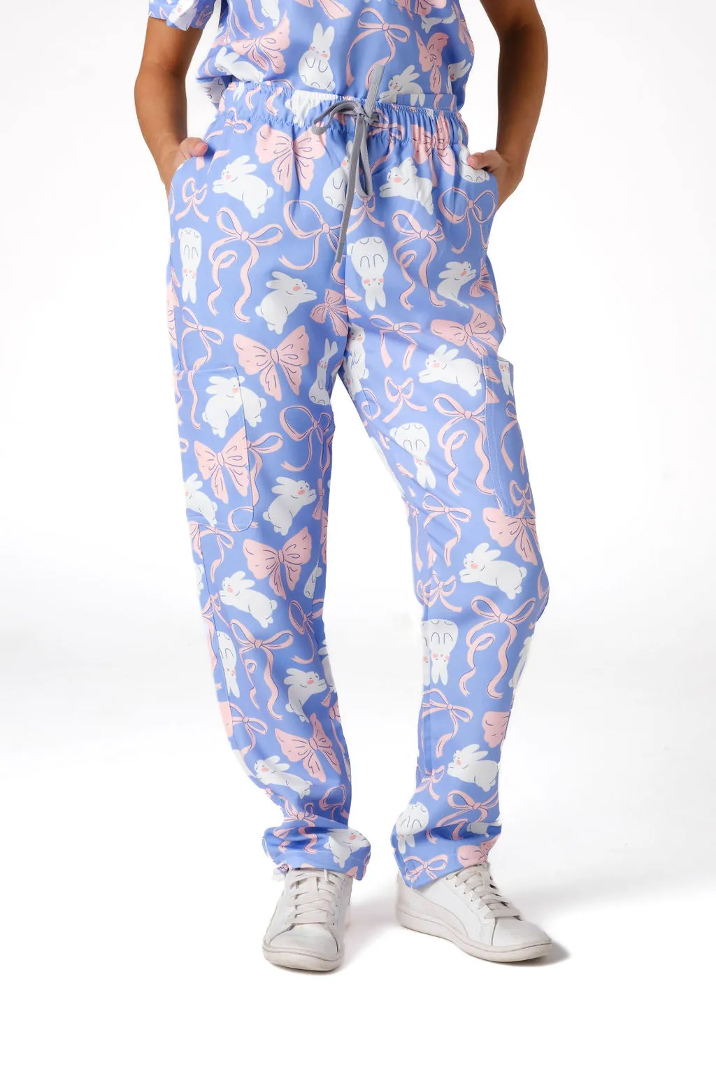 Bunny & Ribbons Scrub Set (Cotton)