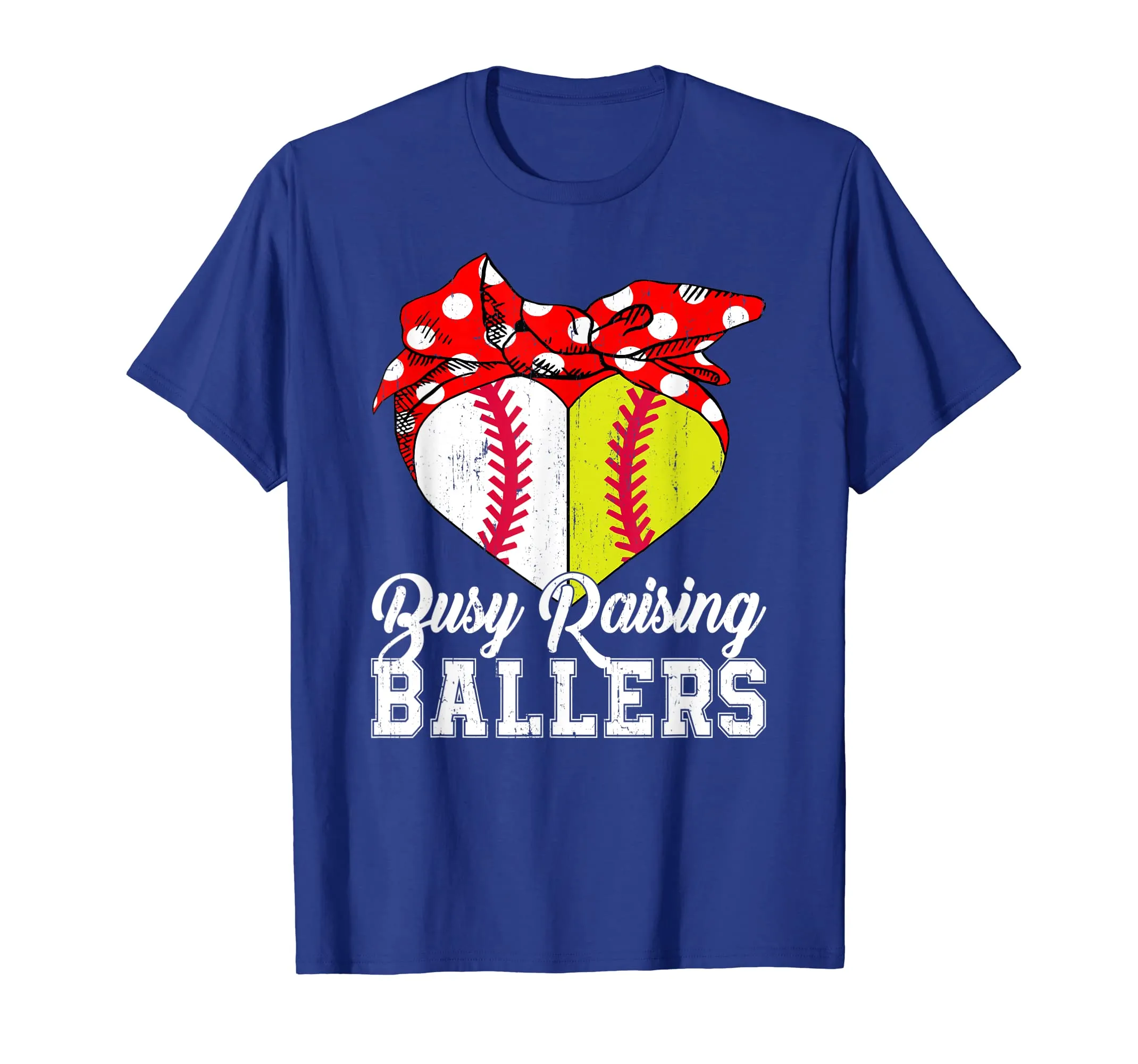 Busy Raising Ballers Softball Baseball T-Shirt