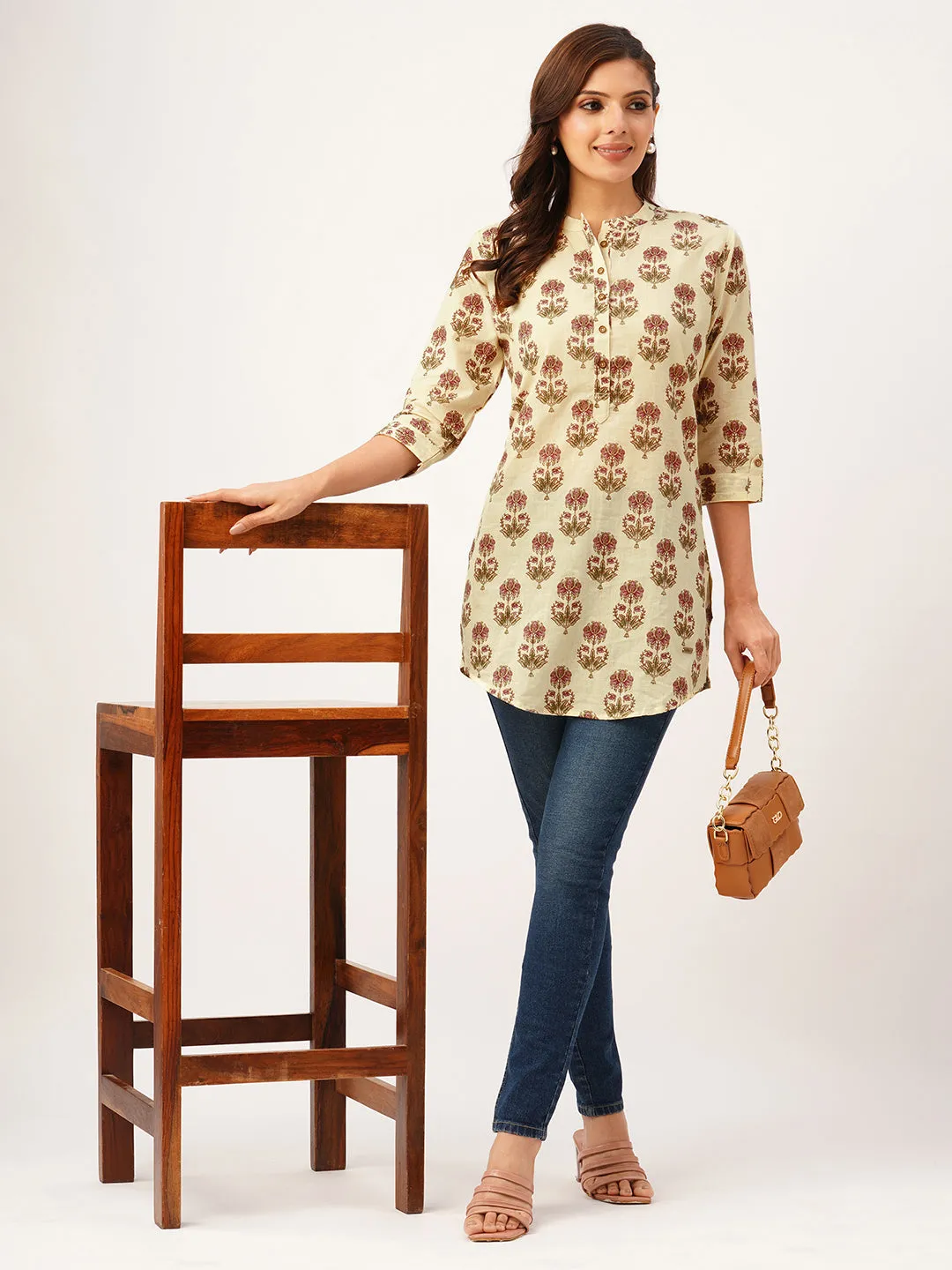 Buy Red Comfort Fit Cotton Tunic For Women Online India - Zola