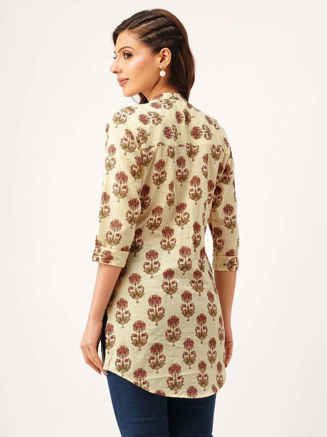 Buy Red Comfort Fit Cotton Tunic For Women Online India - Zola