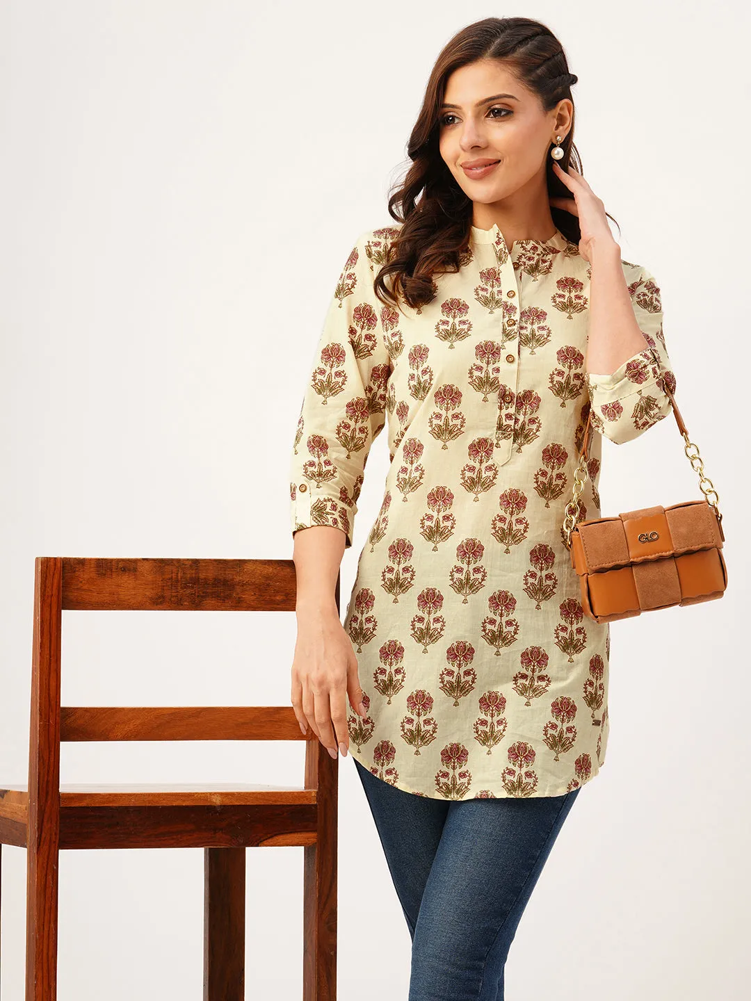 Buy Red Comfort Fit Cotton Tunic For Women Online India - Zola