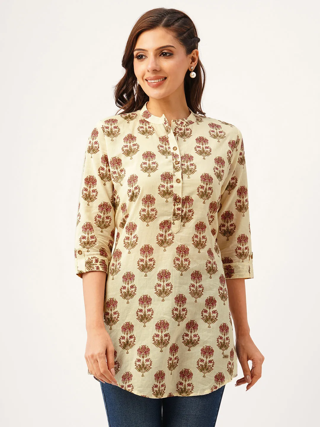 Buy Red Comfort Fit Cotton Tunic For Women Online India - Zola