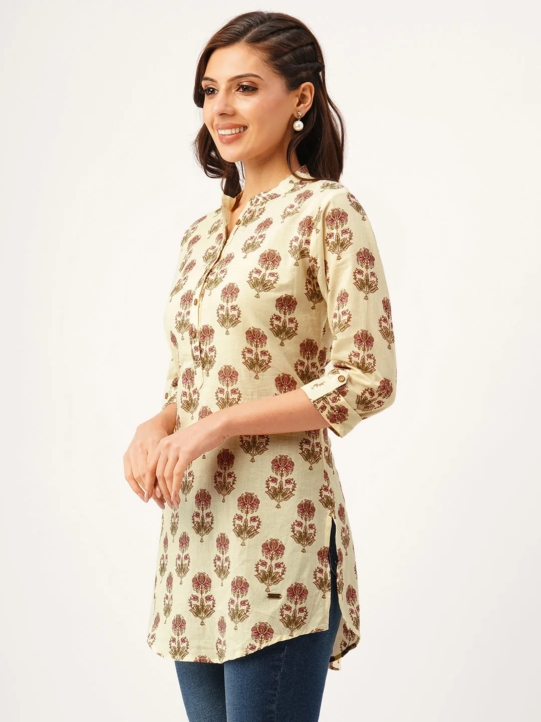 Buy Red Comfort Fit Cotton Tunic For Women Online India - Zola