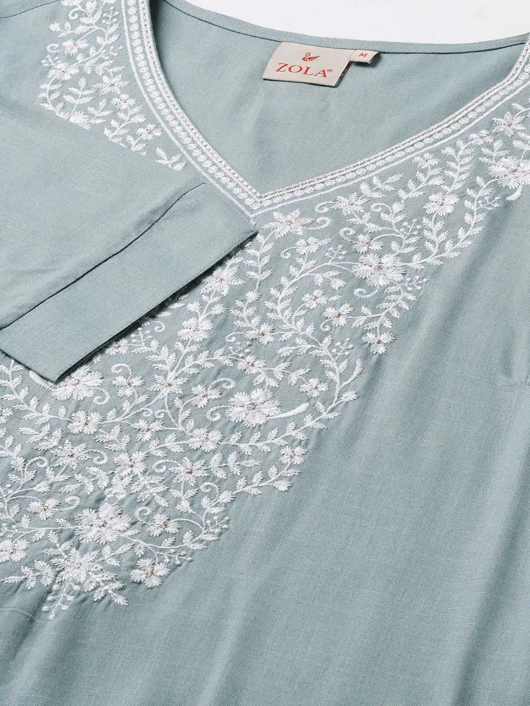 Buy V Neck Grey Comfort Fit Rayon Tunic For Women Online - Zola