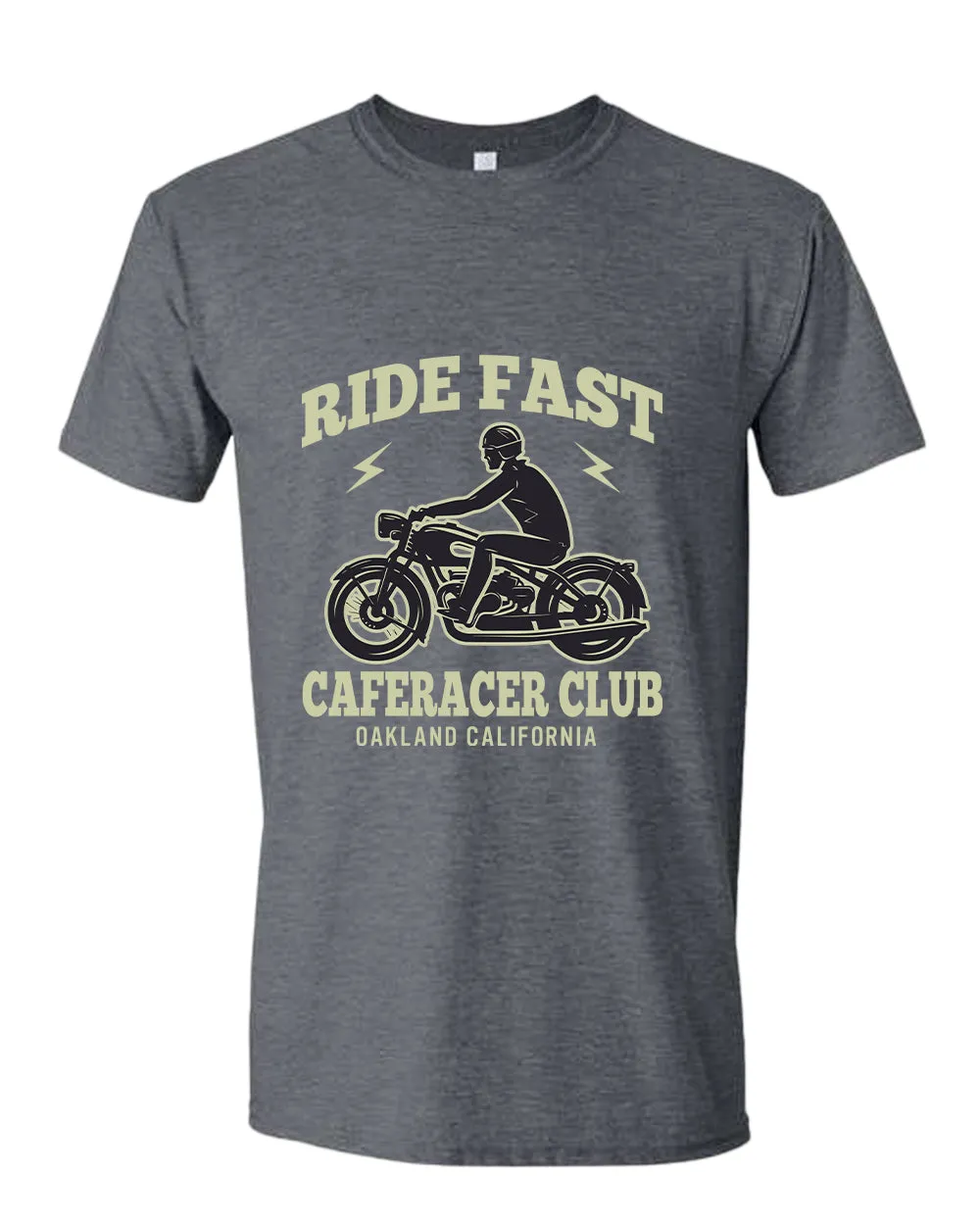 Caferacer club ride fast motorcycle california t-shirt