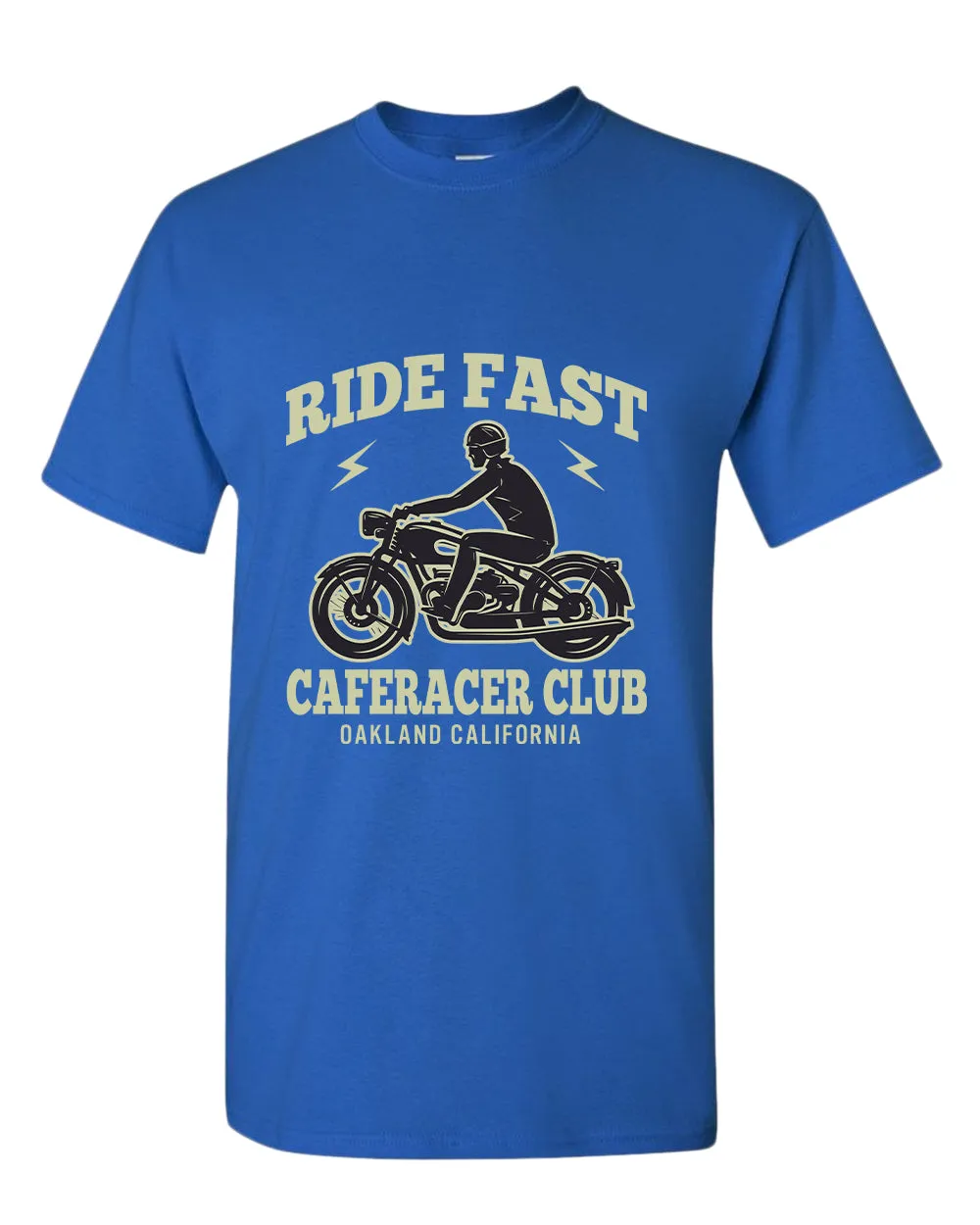 Caferacer club ride fast motorcycle california t-shirt