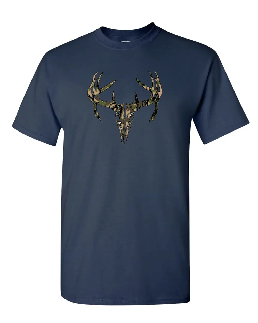 Camo Deer T-shirt, Hunting T-shirt, Deer Skull T-shirt