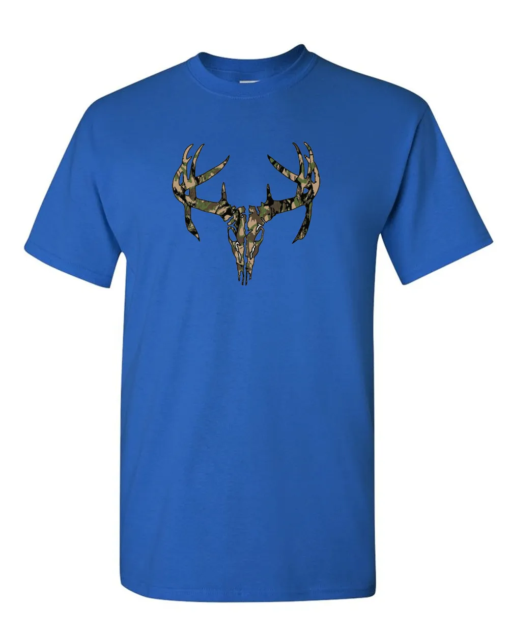 Camo Deer T-shirt, Hunting T-shirt, Deer Skull T-shirt