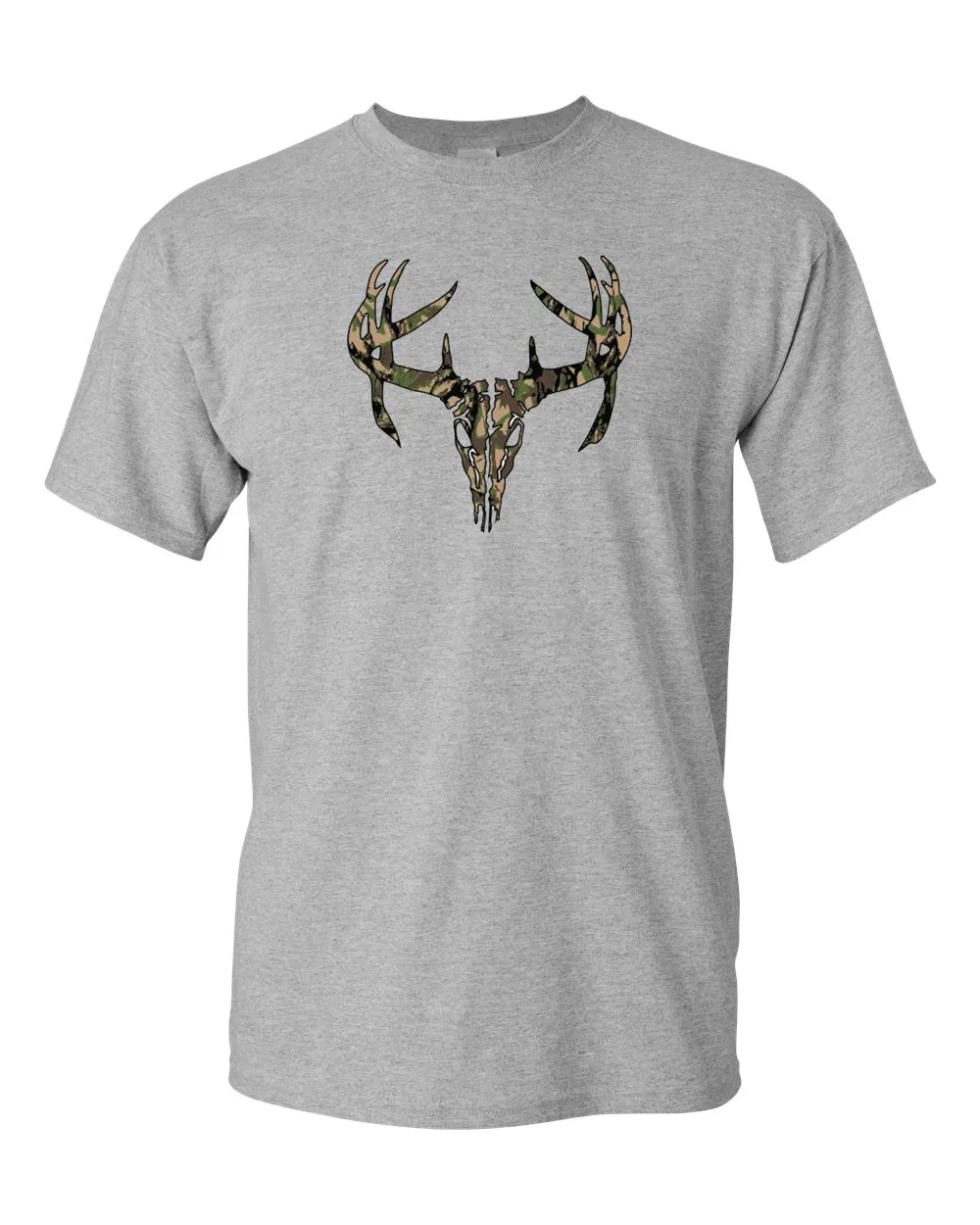 Camo Deer T-shirt, Hunting T-shirt, Deer Skull T-shirt