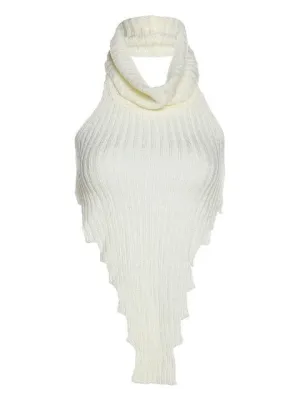 Cascading Turtleneck Sleeveless