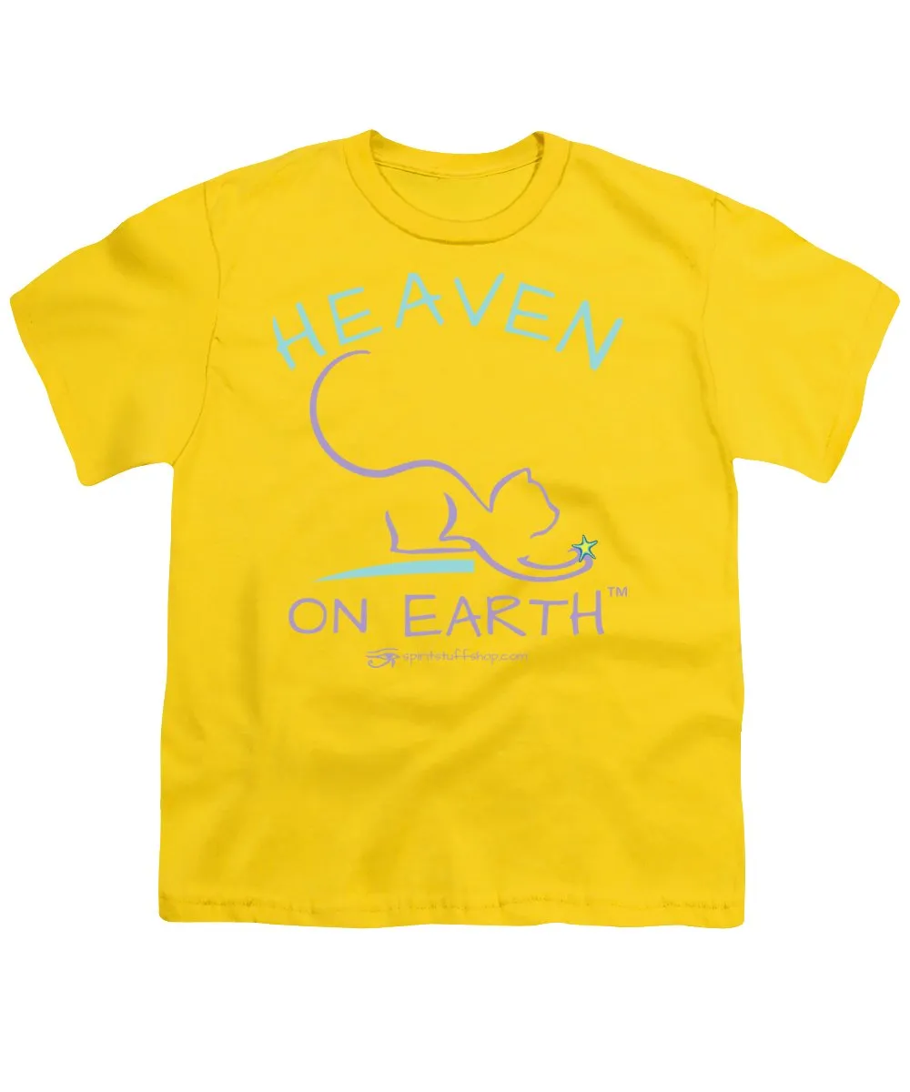 Cat/kitty Heaven On Earth - Youth T-Shirt