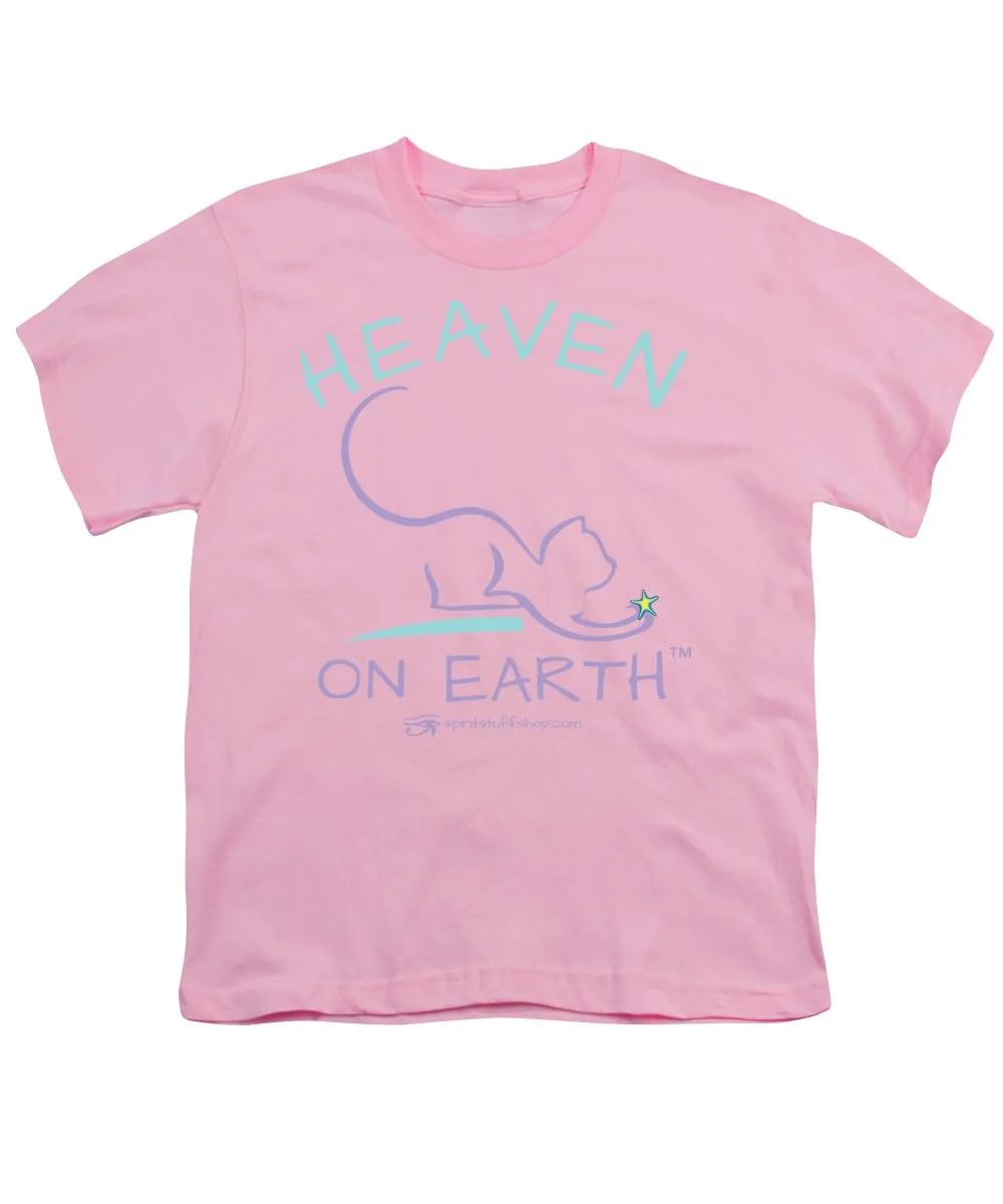 Cat/kitty Heaven On Earth - Youth T-Shirt