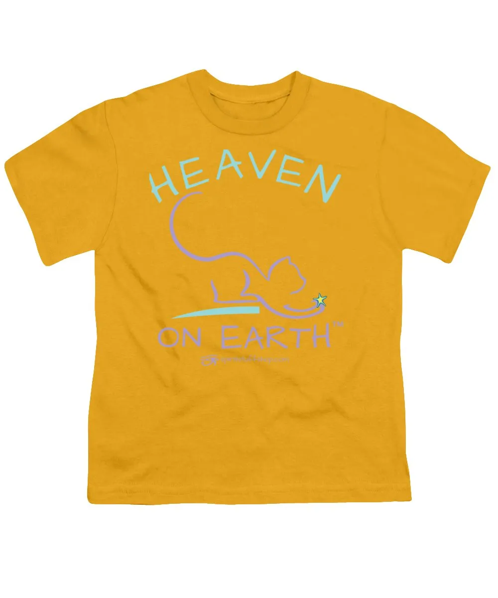 Cat/kitty Heaven On Earth - Youth T-Shirt