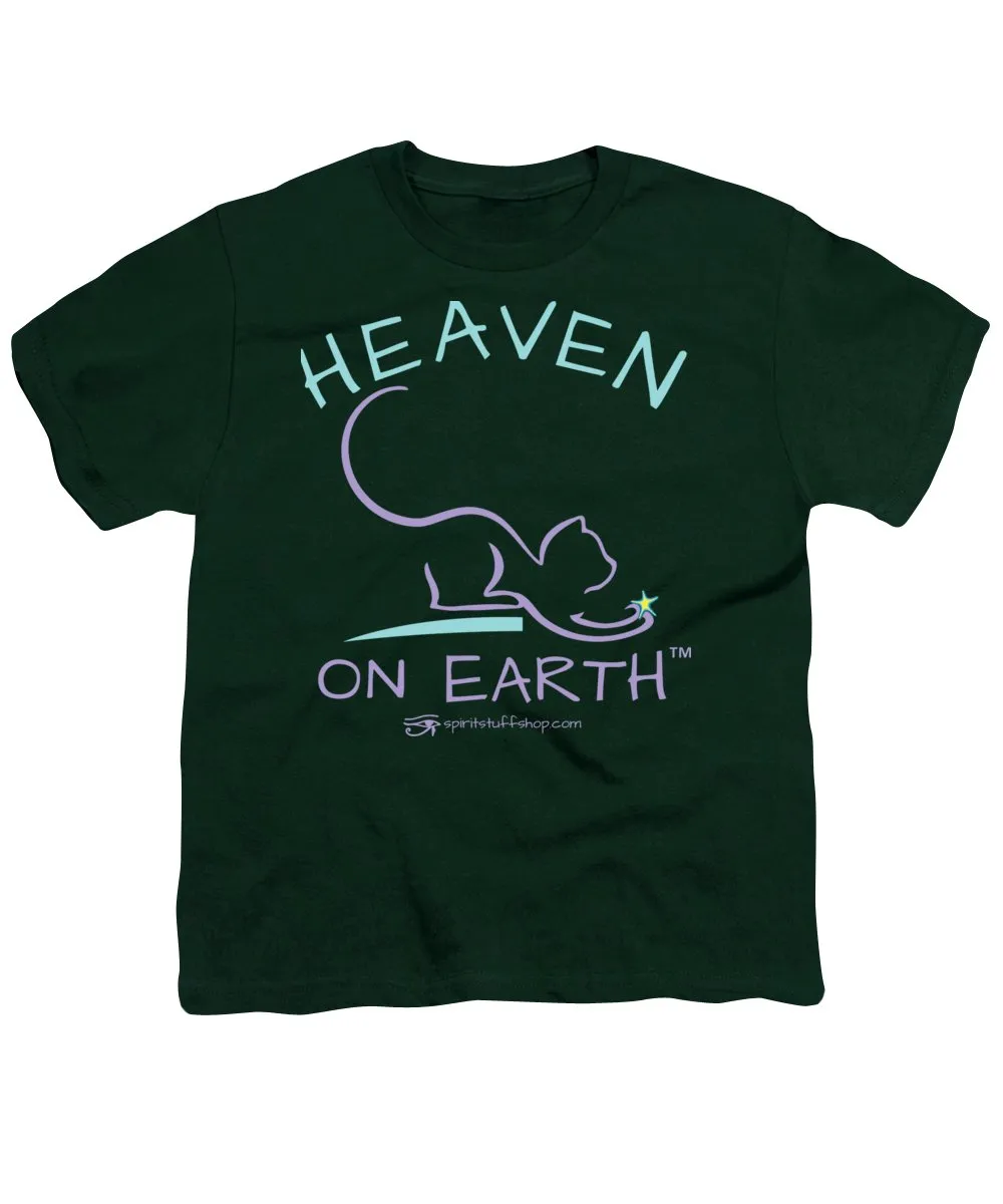 Cat/kitty Heaven On Earth - Youth T-Shirt