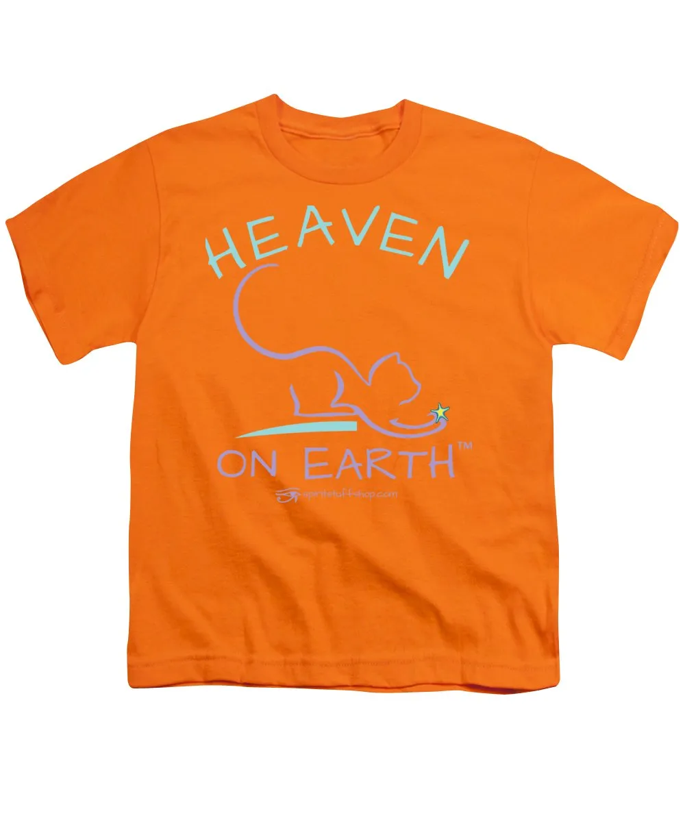 Cat/kitty Heaven On Earth - Youth T-Shirt