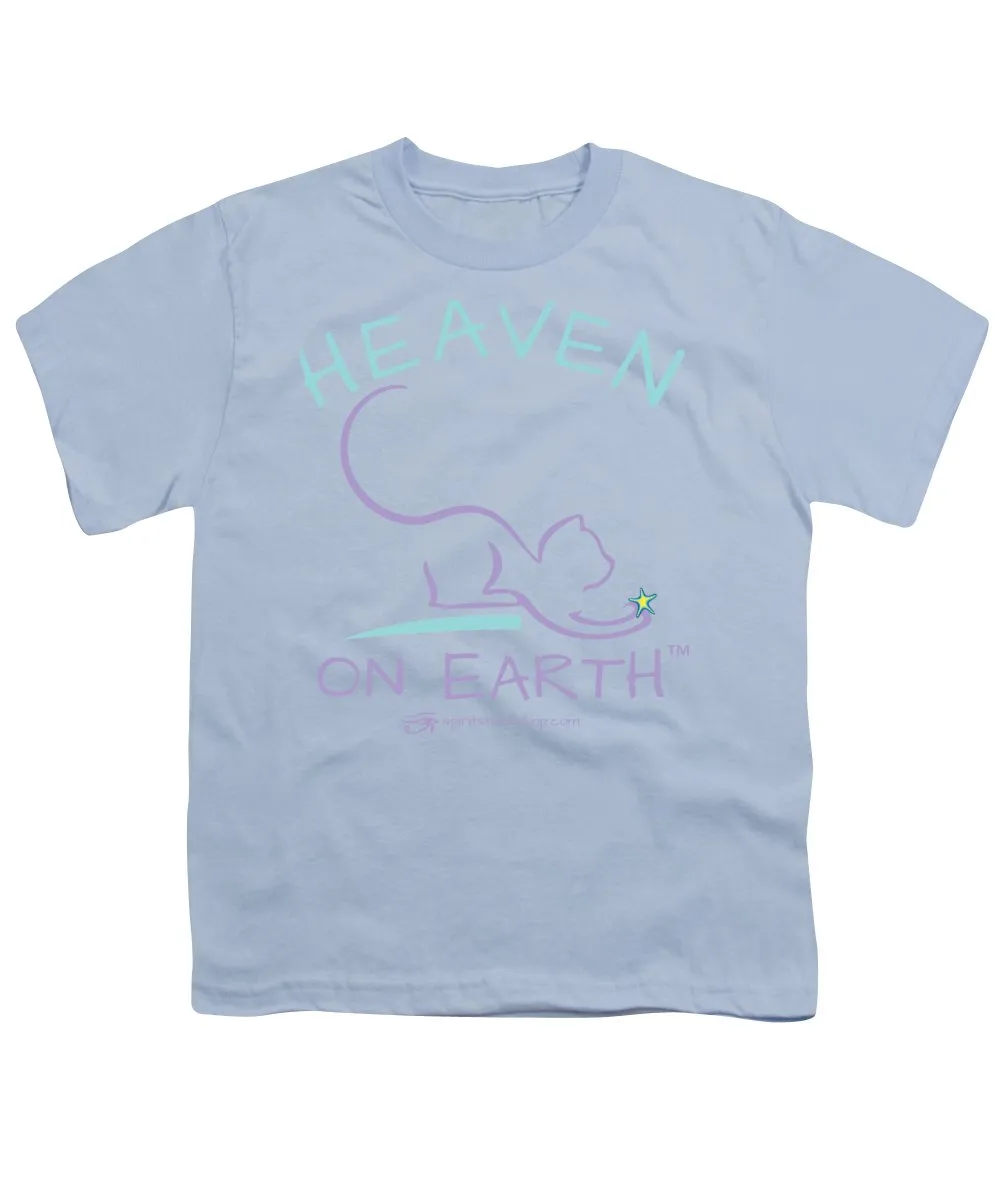 Cat/kitty Heaven On Earth - Youth T-Shirt