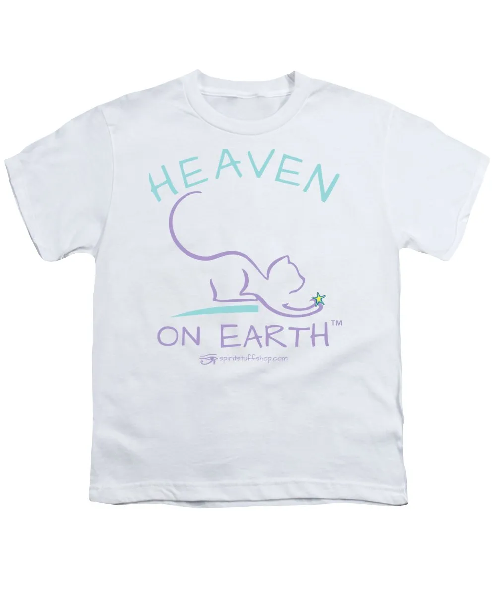 Cat/kitty Heaven On Earth - Youth T-Shirt