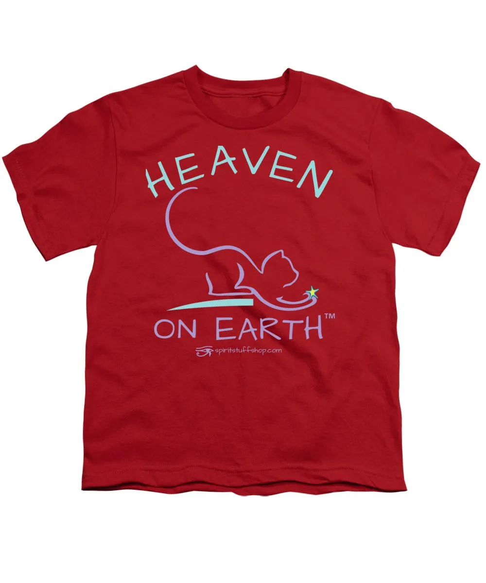 Cat/kitty Heaven On Earth - Youth T-Shirt