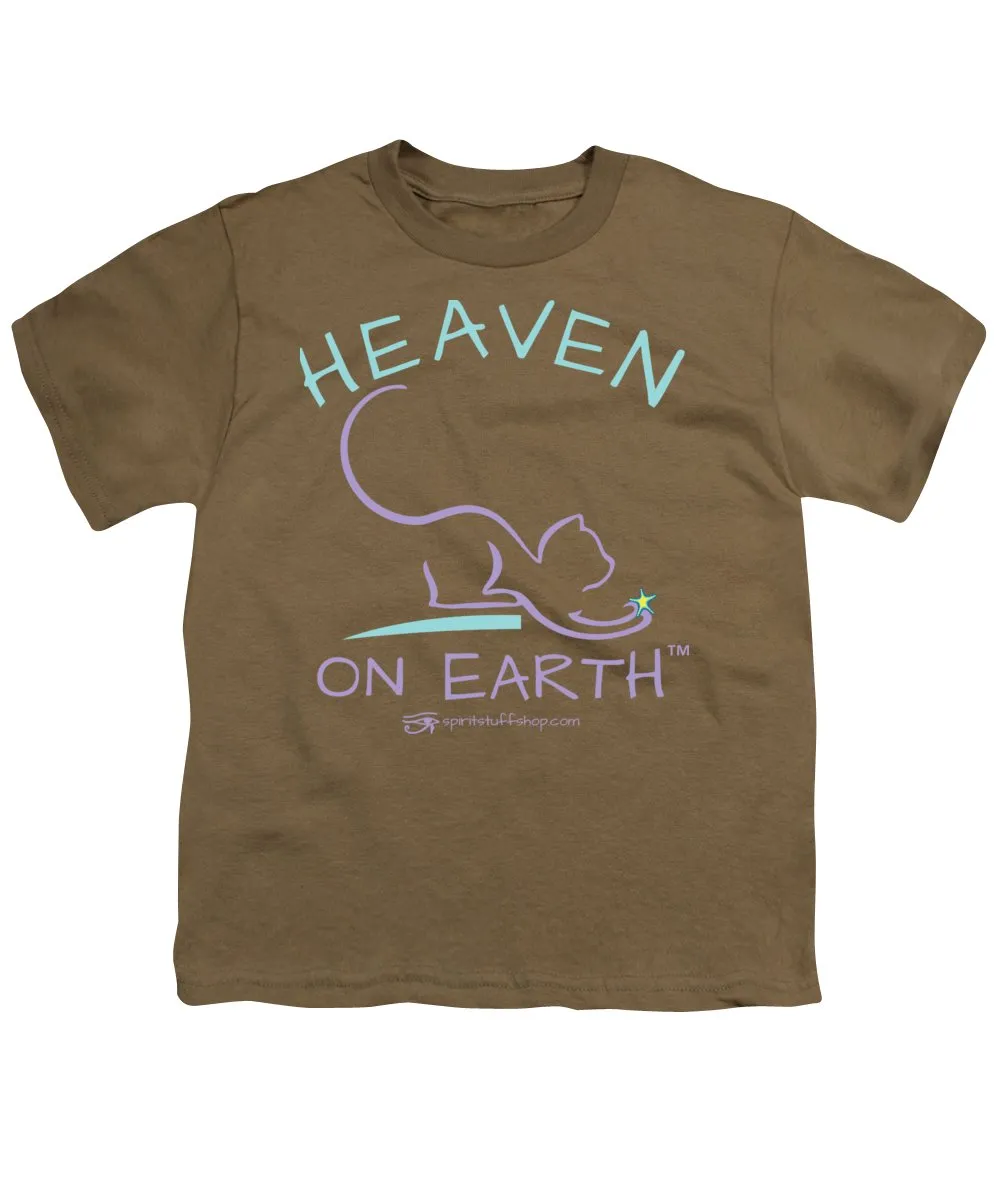 Cat/kitty Heaven On Earth - Youth T-Shirt