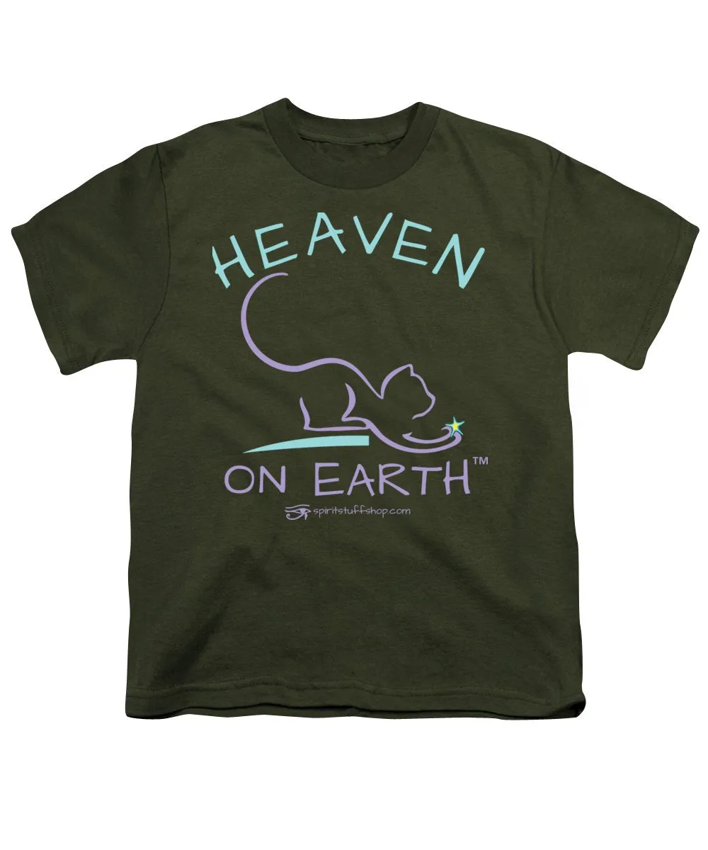Cat/kitty Heaven On Earth - Youth T-Shirt