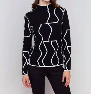 Charlie B - Gutsy Knit Mock Neck Sweater