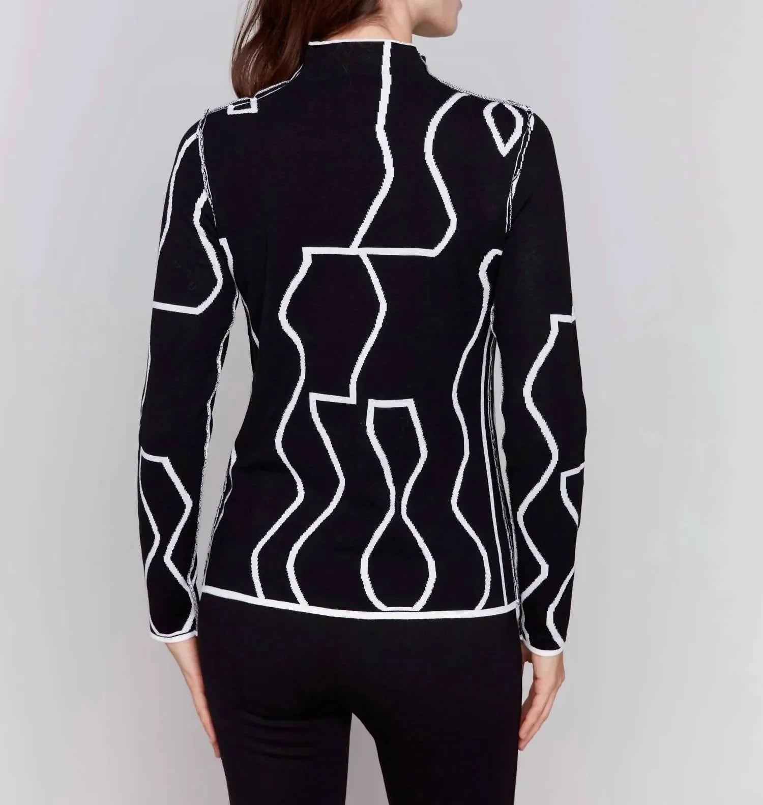Charlie B - Gutsy Knit Mock Neck Sweater