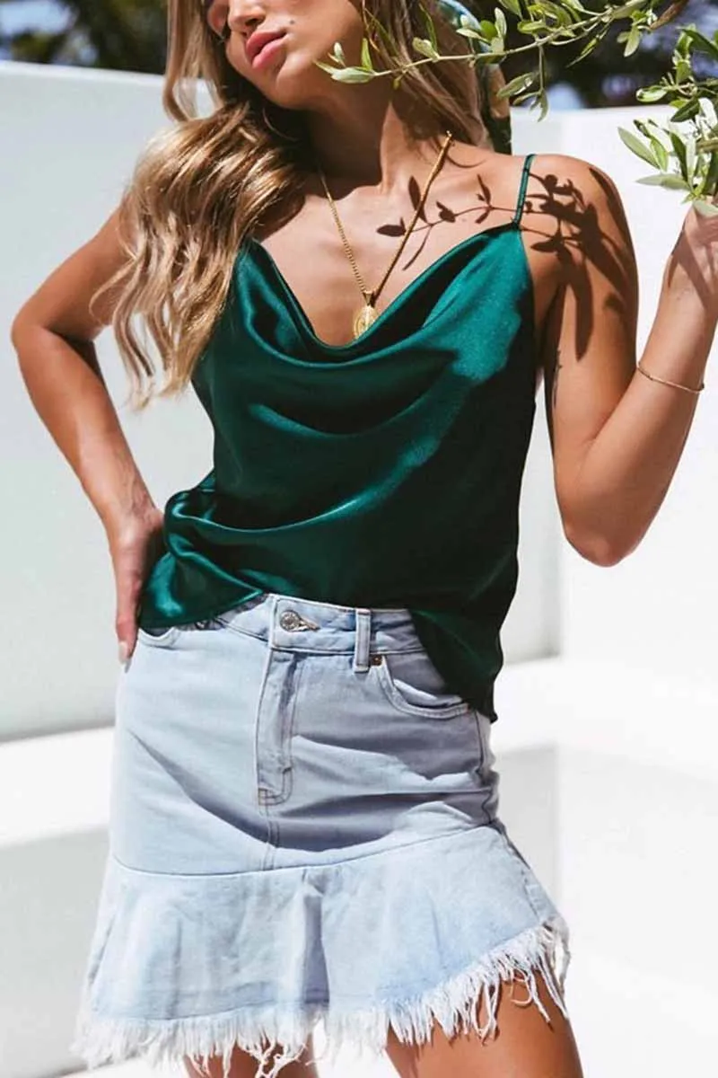 Chicindress Women's Solid Color Top