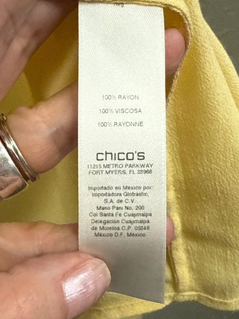CHICOS V-NECK BLOUSE