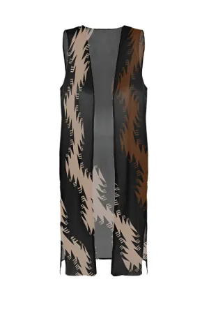 Chiffon Long Vest