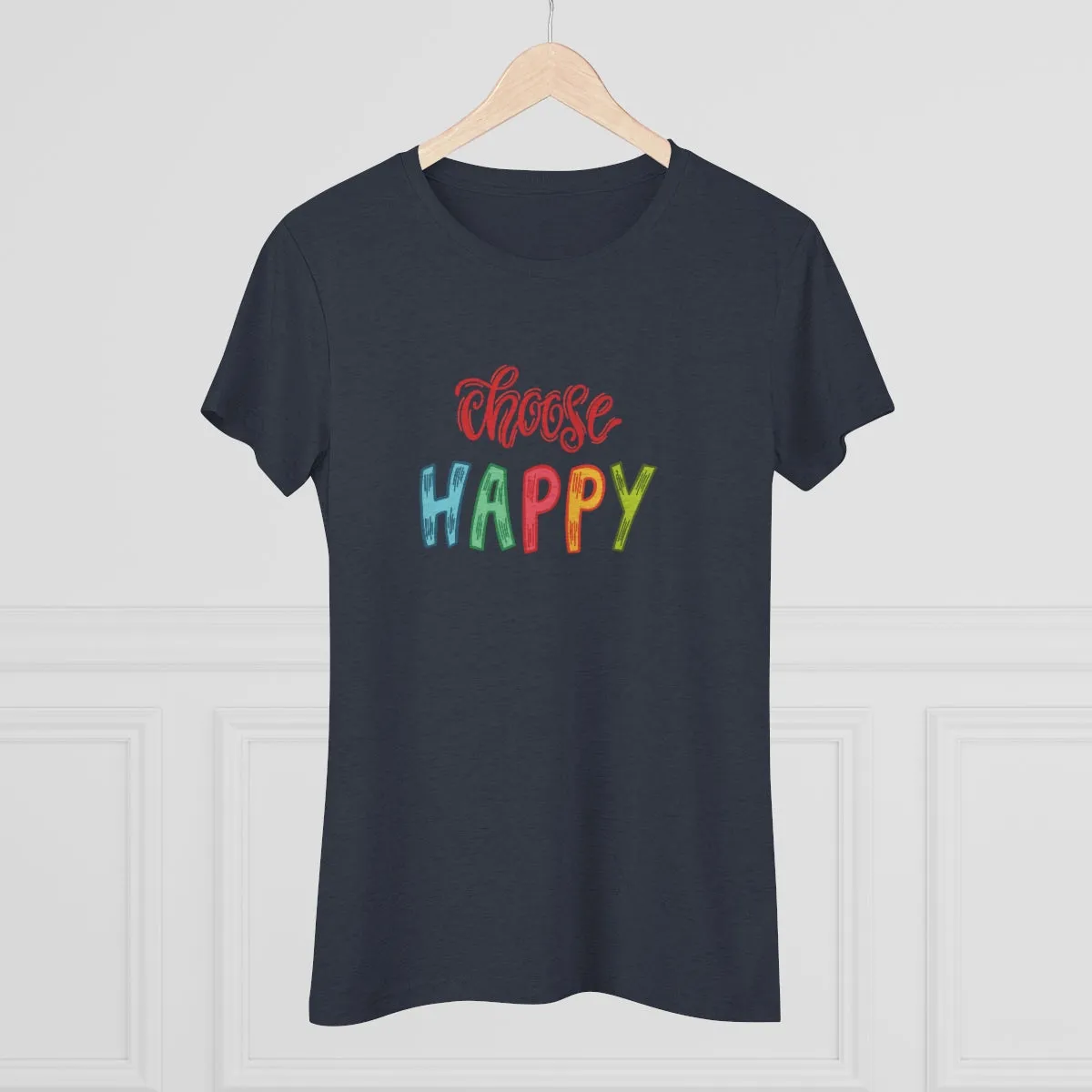 Choose Happy Women's Triblend Tee