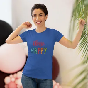 Choose Happy Women's Triblend Tee