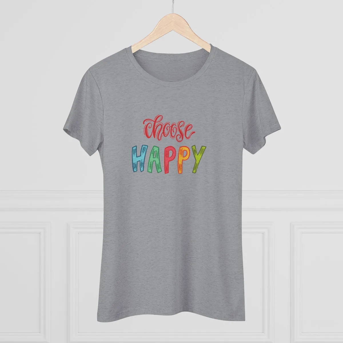 Choose Happy Women's Triblend Tee