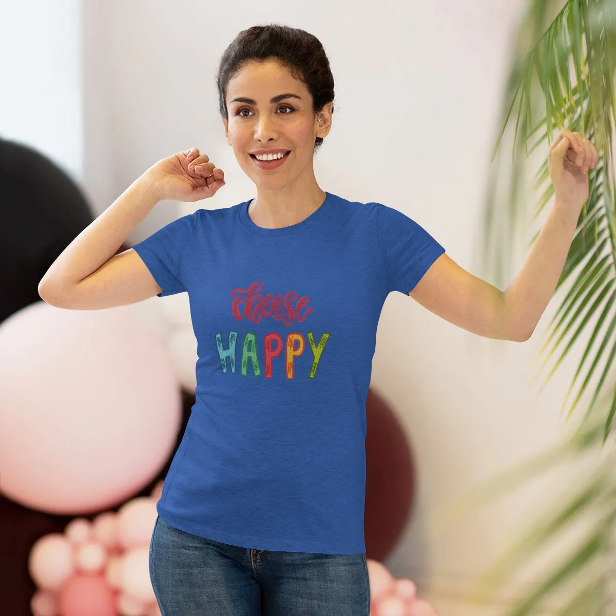 Choose Happy Women's Triblend Tee