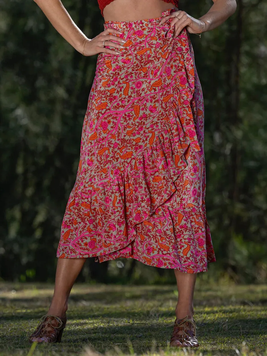 Cienna - Yarrow Frill Wrap Skirt