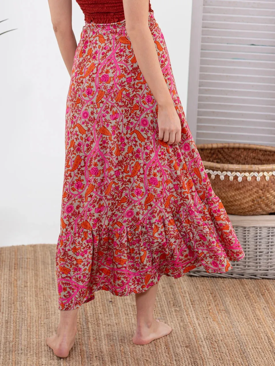 Cienna - Yarrow Frill Wrap Skirt
