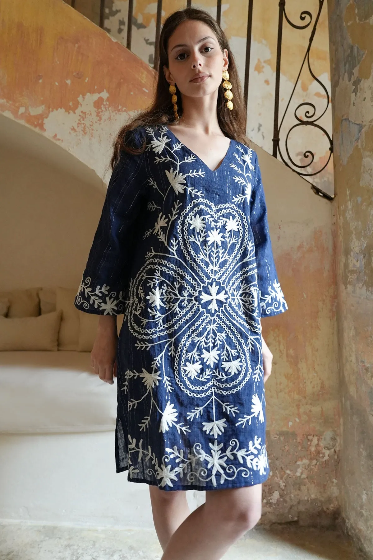 Clover Tunic Navy